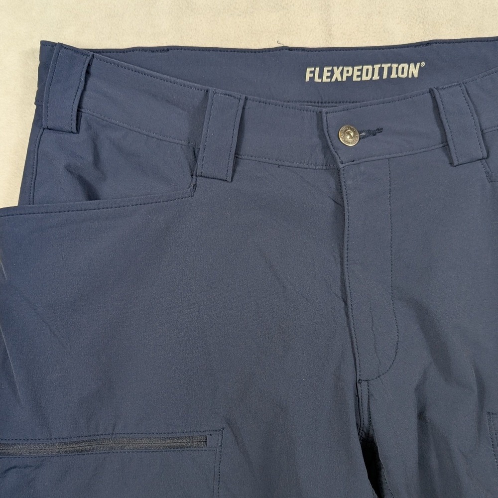 Duluth Trading Co Flexpedition Relaxed Fit Cargo Pants Navy Blue 36 Mens Hiking